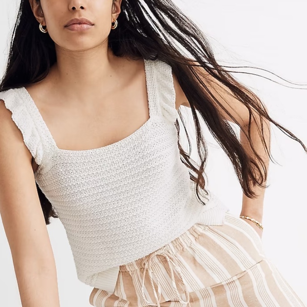 Madewell Crochet Sweater Tank